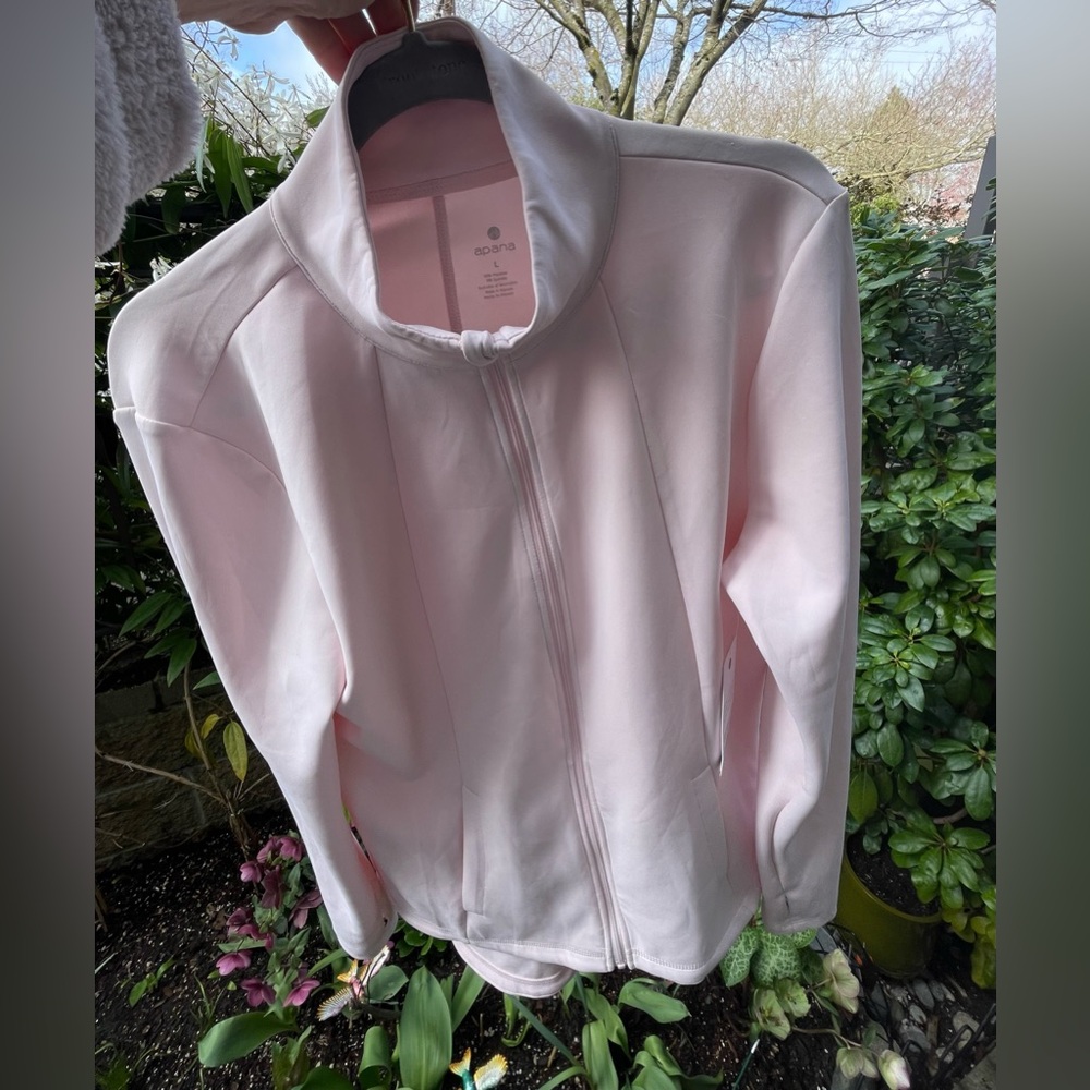 Apana Women's Light Pink Athletic Jacket.